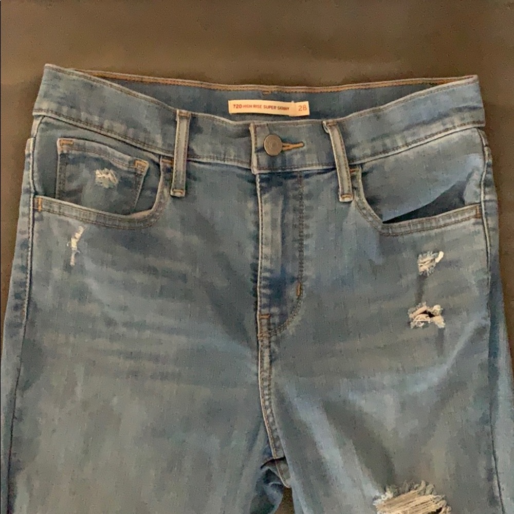 High rise super skinny Revolve levi’s jeans